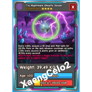 ⚖️39.49KG⚖️👻GHOSTLY👻HATCHED🐣 🕷️ SPIDER 🕷️ 