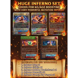 ⚖️275KG➖ 295KG⚖️📏HUGE📏🔥INFERNO🔥SET🗂️-OP✨MUTATION✨ 👍GOODS👍FOR⚖️KG/AGE⬆️BOOSTING🍬🤩READY TO USE🤩WITH🆓FREE🆓❗❗LIMITED STOCK❗❗