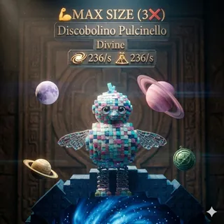 🆕NEW💪MAX SIZE (3❌)🔮DISCOBOLINO🐥PULCINELLO🔮WITH➿DUAL➿🥨TRAITS🥨 🌌GALAXY🌌🌋MAGMA🌋⭐DIVINE⭐❗❗LIMITED STOCK❗❗