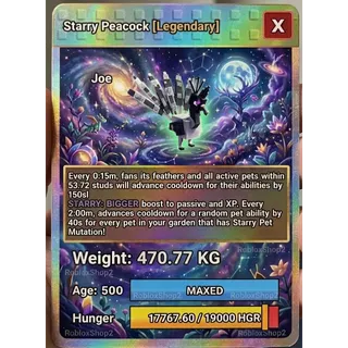 ⚖️470.77KG⚖️🆕OP✨MUTATION✨🔯STARRY🔯🦚PEACOCK🦚 🇲🇽 5️⃣0️⃣0️⃣ AGE l 🤩READY TO USE🤩❗❗LIMITED STOCK❗❗