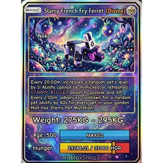 ⚖️275KG-285KG⚖️✨MUTATION✨🔯STARRY🔯🍟FRENCH🍟FRIES🐾FERRET🐾 🇲🇽 5️⃣0️⃣0️⃣ AGE l 🤩READY TO USE🤩❗❗LIMITED STOCK❗❗