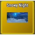 Snowy Night Banner