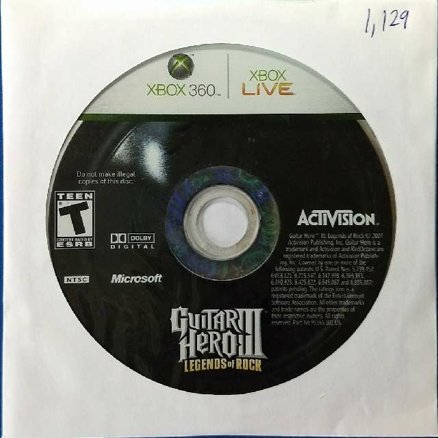 guitar hero 3 legends of rock xbox 360