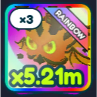 3x Rainbow Shiny Volcanic Devil