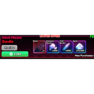 Anime Vanguards - Devil Mount Bundle