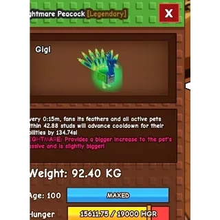 15S PEACOCK NO TOY GROW A GARDEN