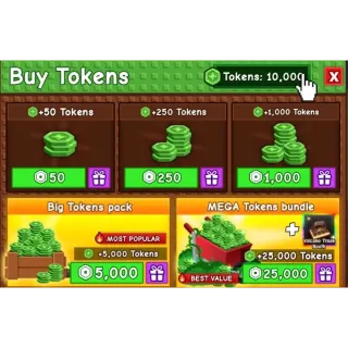 5K TOKENS - GROW A GARDEN