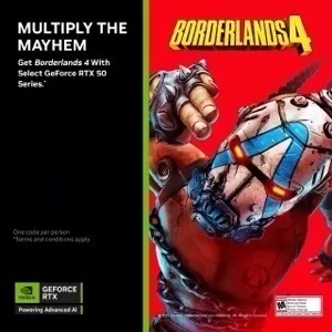 BORDERLANDS 4 STANDARD EDITION NVIDIA KEY(APAC Code) (STEAM) (ONLY FOR RTX 5090, 5080, 5070 TI, 5070 VGA)