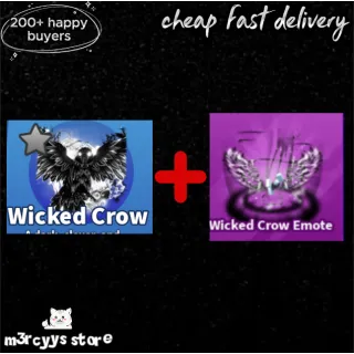 Wicked Crow with emote - Blade Ball