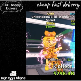 GOLD CHICLETEIRINA BICICLETEIRINA