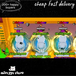 x3 8.75M/s Meowl - Break a Lucky Block