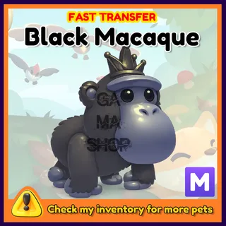 Mega Black Macaque Adopt Me