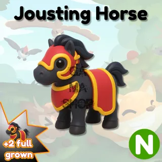 Jousting Horse Neon + 2 full grown simple ones Adopt ME