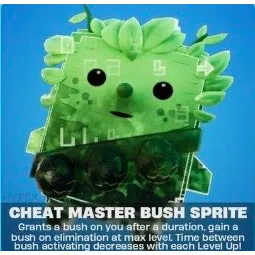 CHEAT MASTER BUSH SPRITE INDEX