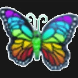 Neon Prismatic Butterfly
