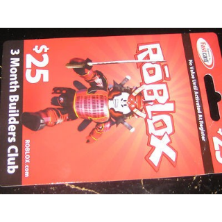 Roblox Builders Club Gift Card