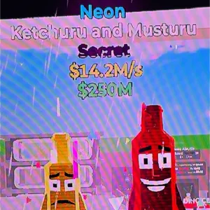 Neon Ketchup and Mustard