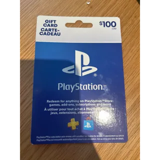 $100.00 CAD PlayStation Store