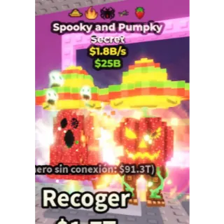 1.8b/s sPOOKY AND PUMPKY STRAWBERRY - Steal a brainrot