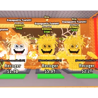 3x Spaghetti Tualetti - steal a brainrot