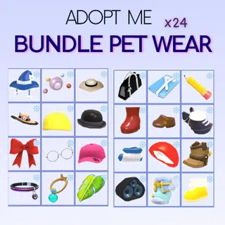 BUNDLE PET WEAR X24 | Adopt Me