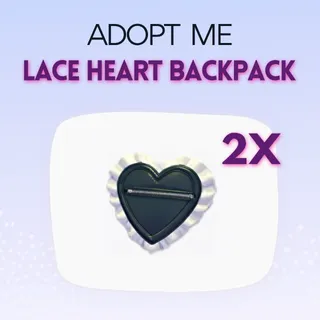 LACE HEART BACKPACK ADOPT ME