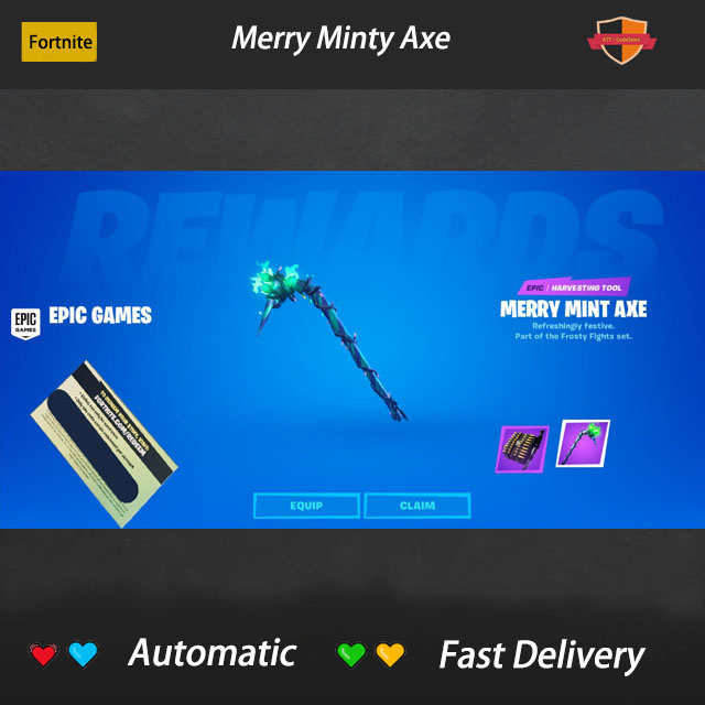 Mint Axe Code Fortnite Code Merry Mint Axe Articulos Digitales Gameflip