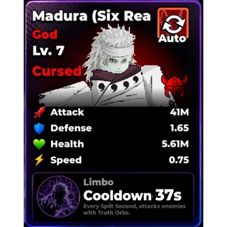41M DAMAGE | LVL 7 | CURSED MADURA | ROLL ANIME TO FIGHT