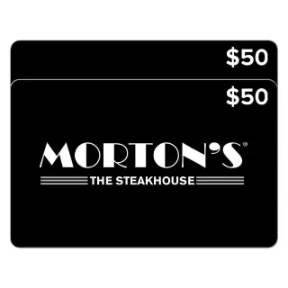 $100.00 USD MORTON'S GIFT CARD 