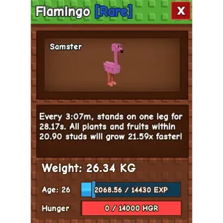 HUGE FLAMINGO