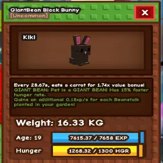 HUGE BLACK BUNNY