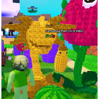 GOLD CARNIVOROUS PLANT