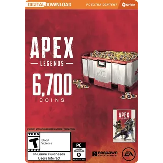 (PC EA App Code) Apex Legends - 6,700 Apex Coins 
