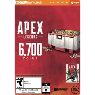 (PC EA App Code) Apex Legends - 6,700 Apex Coins 