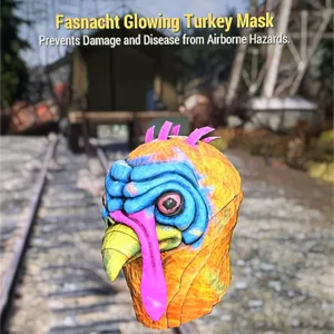 glowing turkey mask