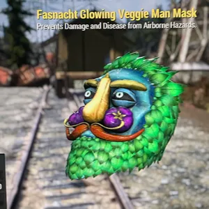 Glowing veggie man mask