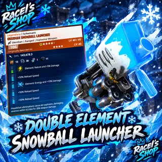 Modded Double Element Snowball Launcher Schematic | Fortnite STW