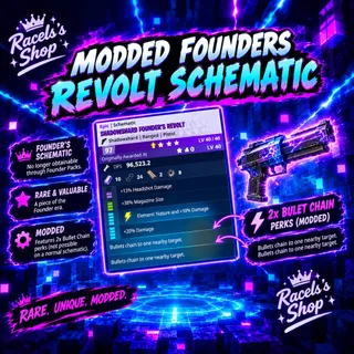 Modded Founder's Revolt Schematic | Fortnite STW