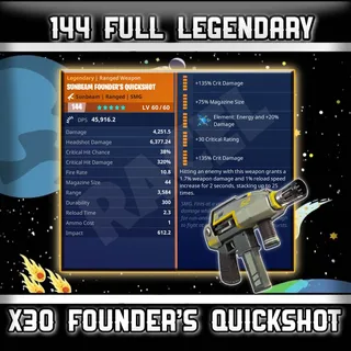 30× 144 GR Founder's Quickshot | Fortnite STW