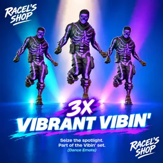 3x Vibrant Vibin' Emotes | Fortnite