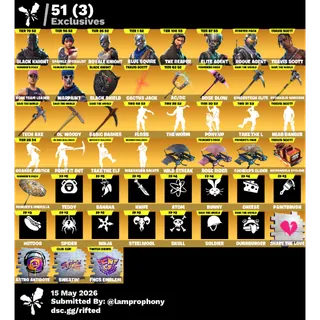 Fortnite Account - 152 Skins | Black Knight | Reaper | Travis Scott | Ultimate OG STW | Elite Agent