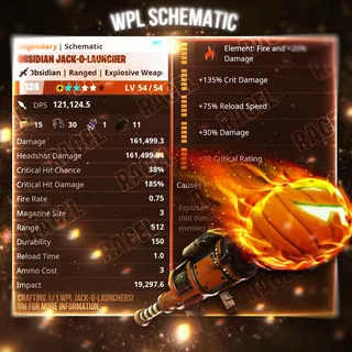 1× 1/1 WPL Jack-O-Launcher (Pl 124) | Fortnite STW