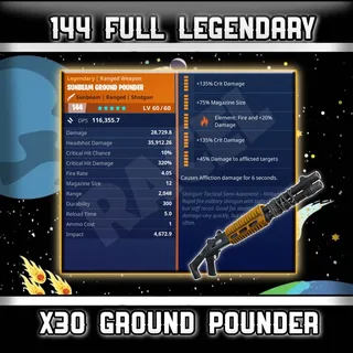 30× 144 GR Ground Pounder | Fortnite STW