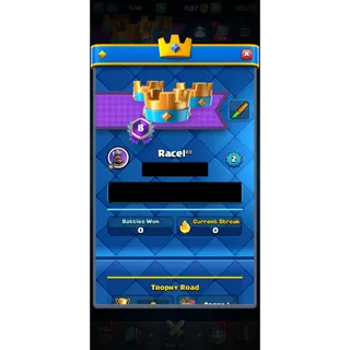 Clash Royale 8 Year Badge Account
