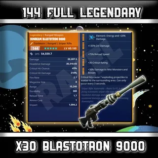 30× 144 GR Blastotron 9000 | Fortnite STW