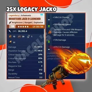 25x Legacy Jacko's