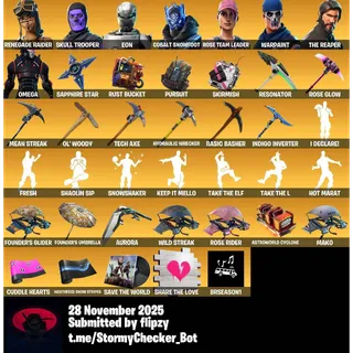 Fortnite Double Account OG Renegade Raider/OG Skull Trooper