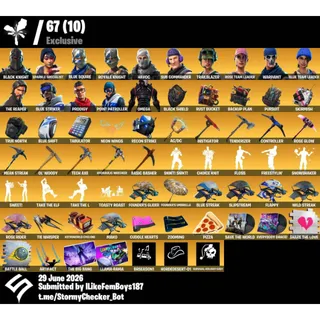 Fortnite Account - 110 Skins | Black Knight | Reaper | Super Deluxe Edition | Twitch Prime Pack 1&2