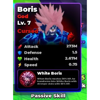 LVL 7 - CURSED,CURSED BORIS | BORUS