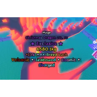 HUGE CHRISTMAS DRAGON / HATCH AND TAME